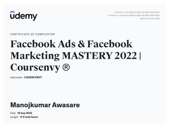 Facebook Ads Certificate