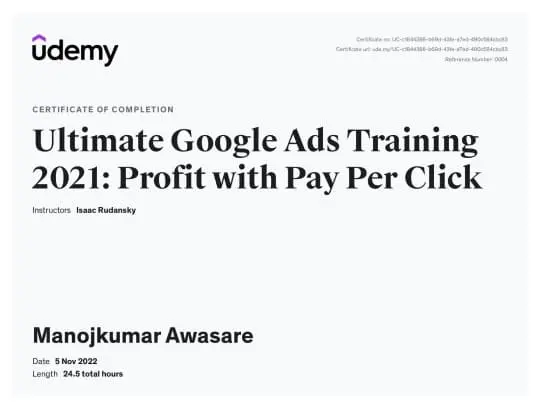 Google Ads Certificate
