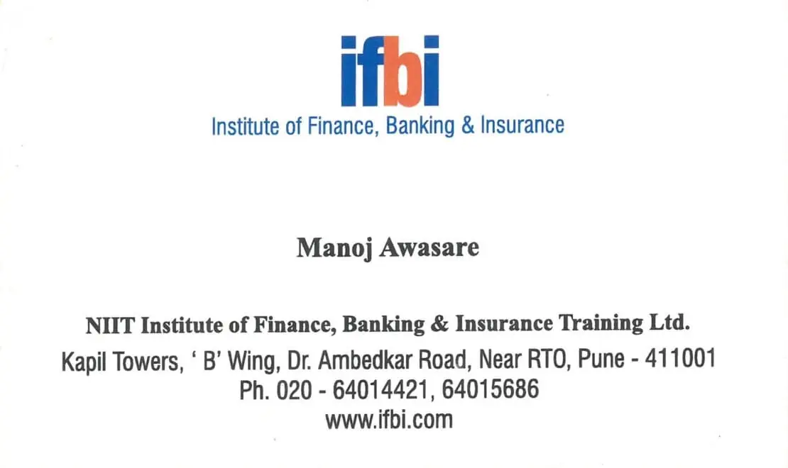 Business Card - NIIT IFBI